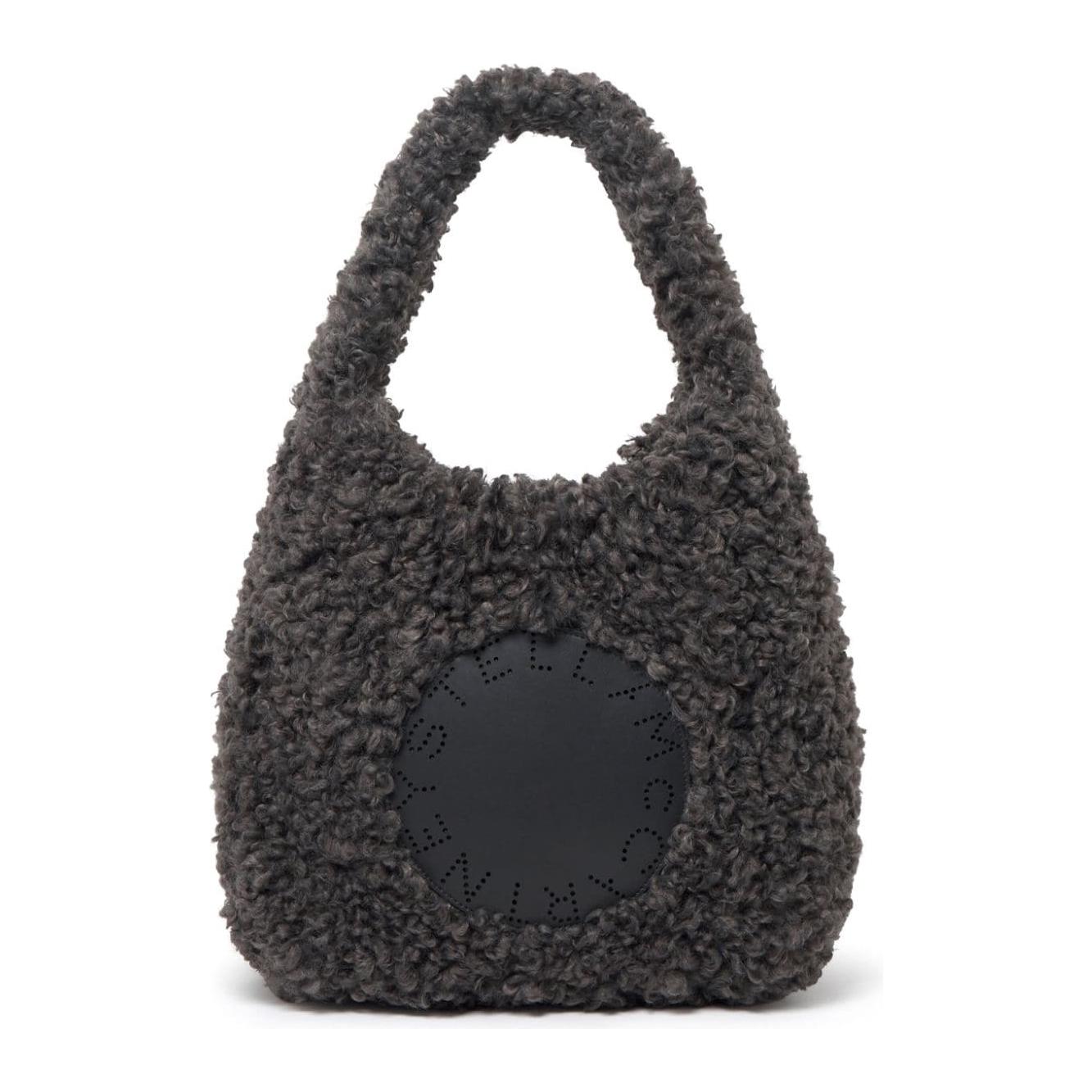 Stella McCartney charcoal grey faux-fur design Bag Shoulder Stella Mccartney