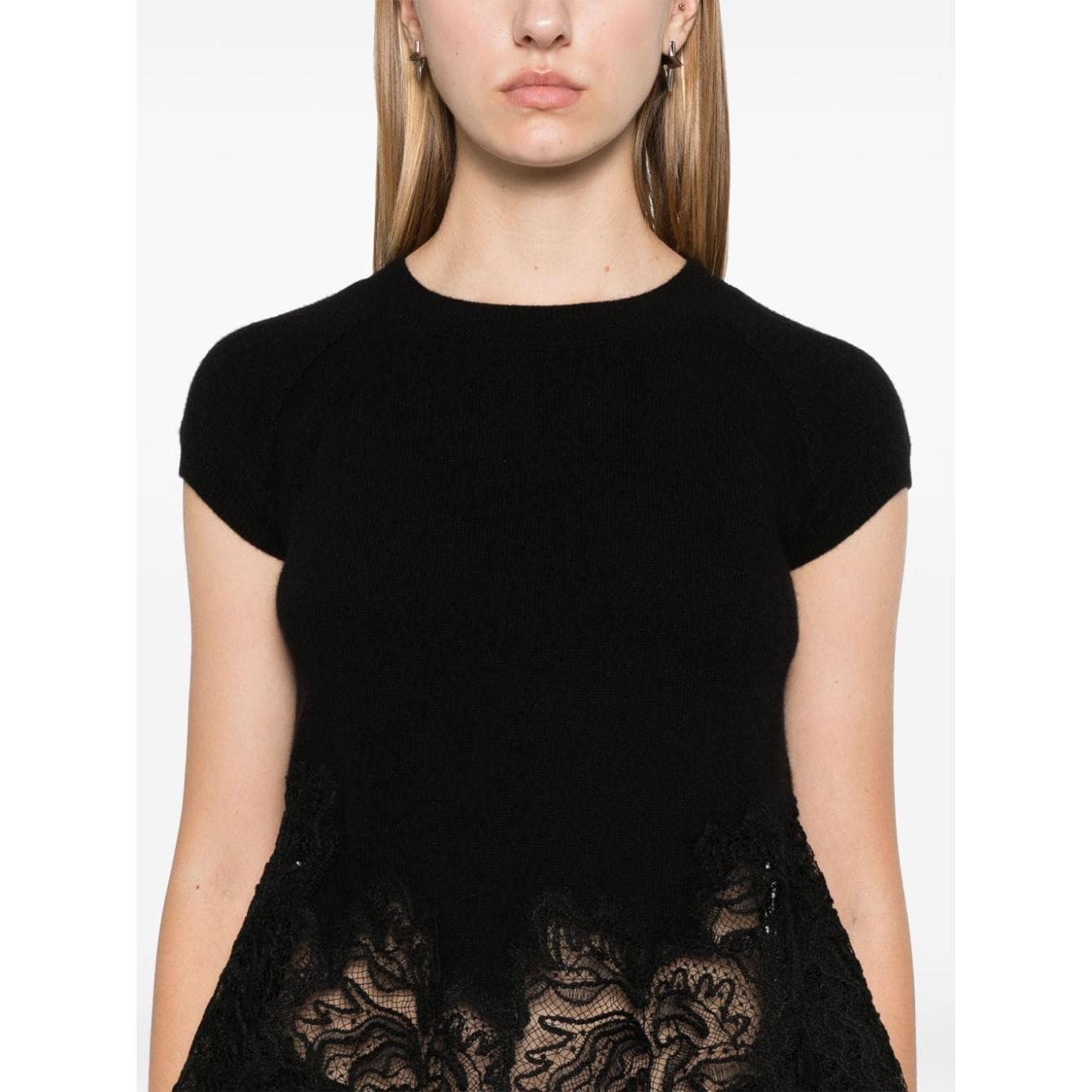 Ermanno Scervino T-shirts and Polos Black Topwear Ermanno Scervino