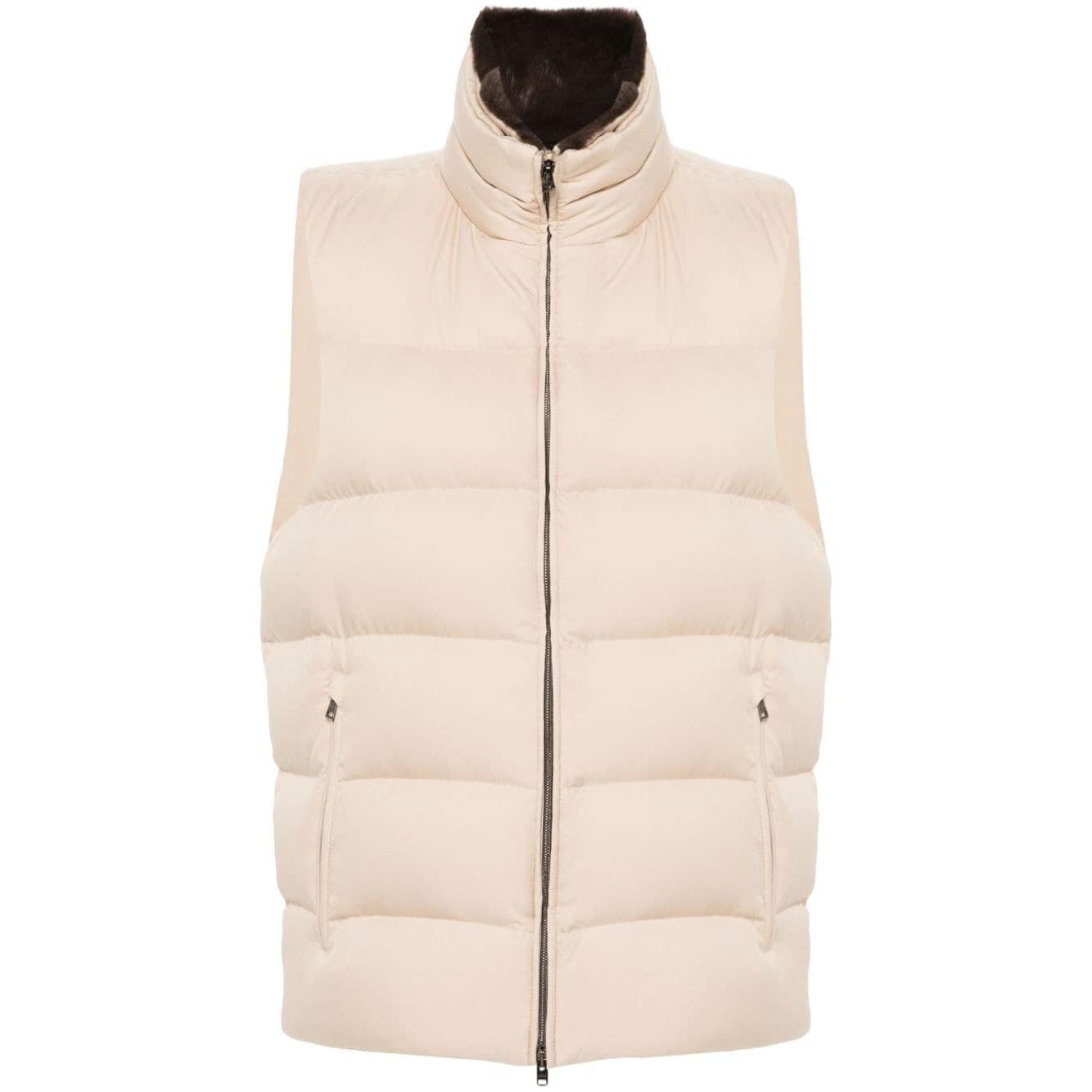 Herno Jackets Beige Vests Herno