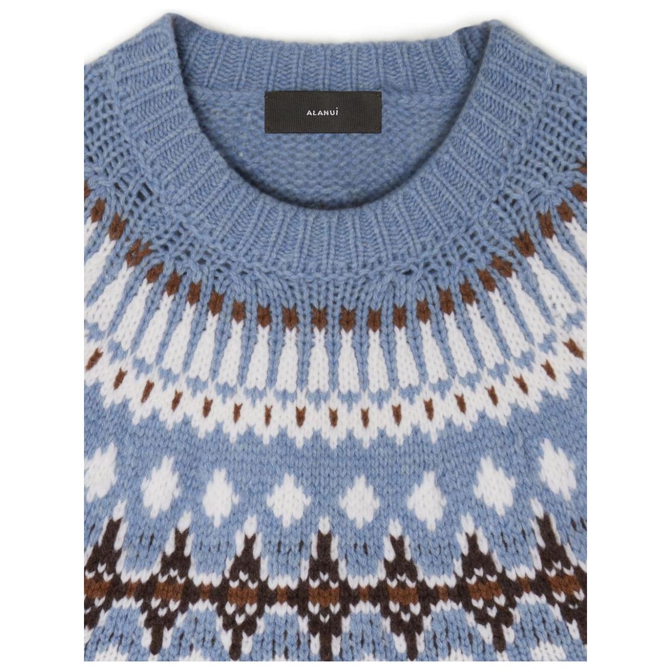 Alanui Sweaters Clear Blue Topwear Alanui