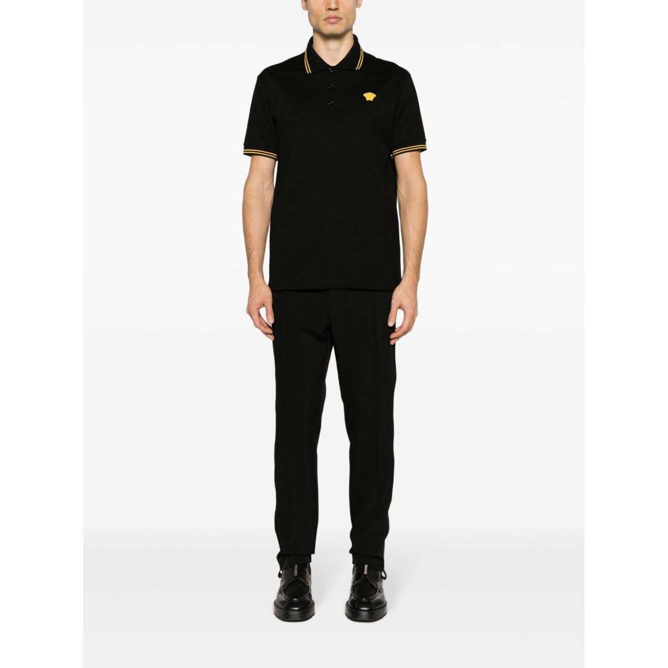 Versace T-shirts and Polos Black Topwear Versace