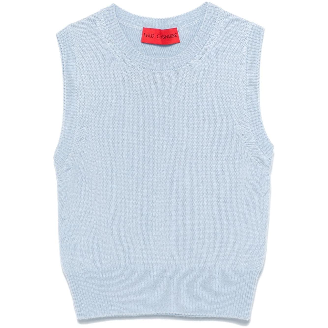 WILD CASHMERE Top Clear Blue