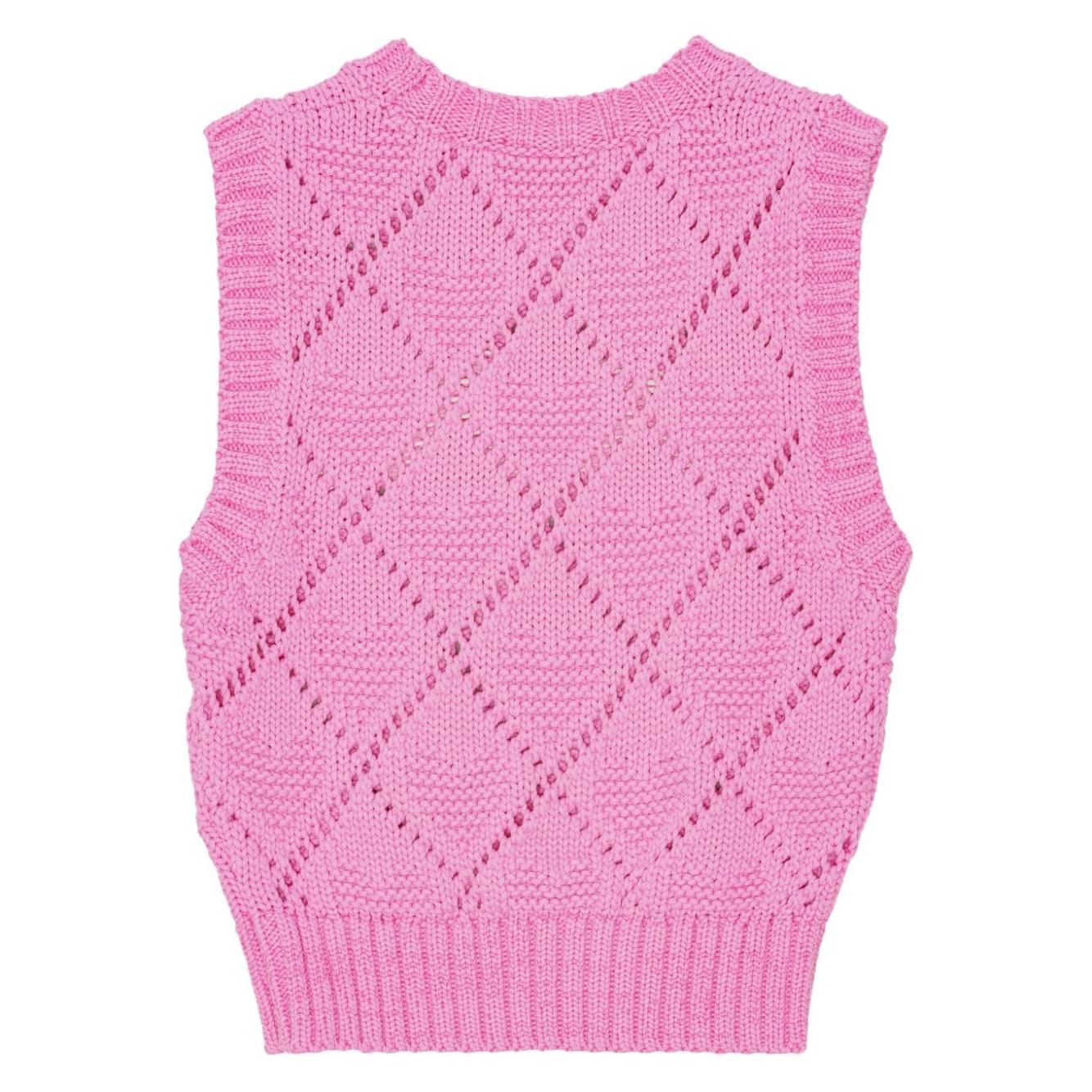 GANNI Sweaters Pink Topwear Ganni