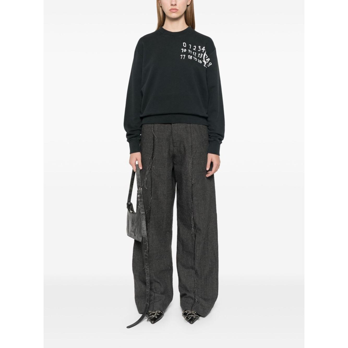 MM6 Maison Margiela Sweaters Black Topwear MM6 Maison Margiela