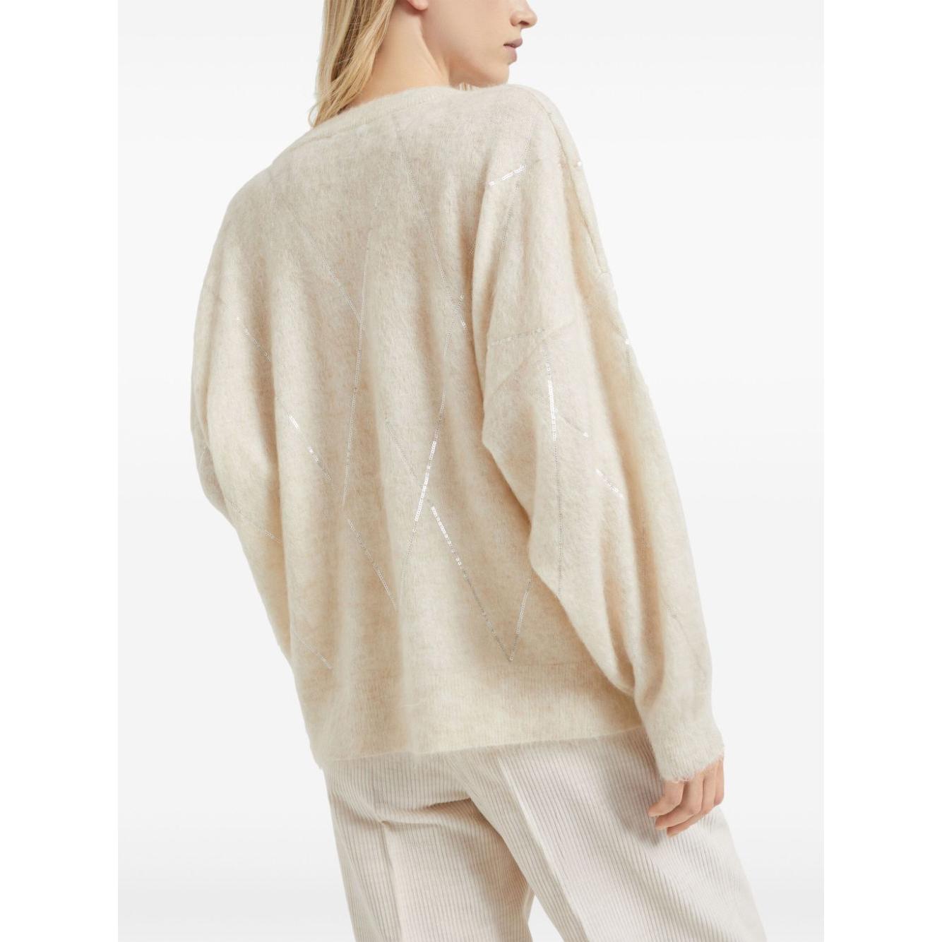 Brunello Cucinelli Sweaters White Topwear Brunello Cucinelli