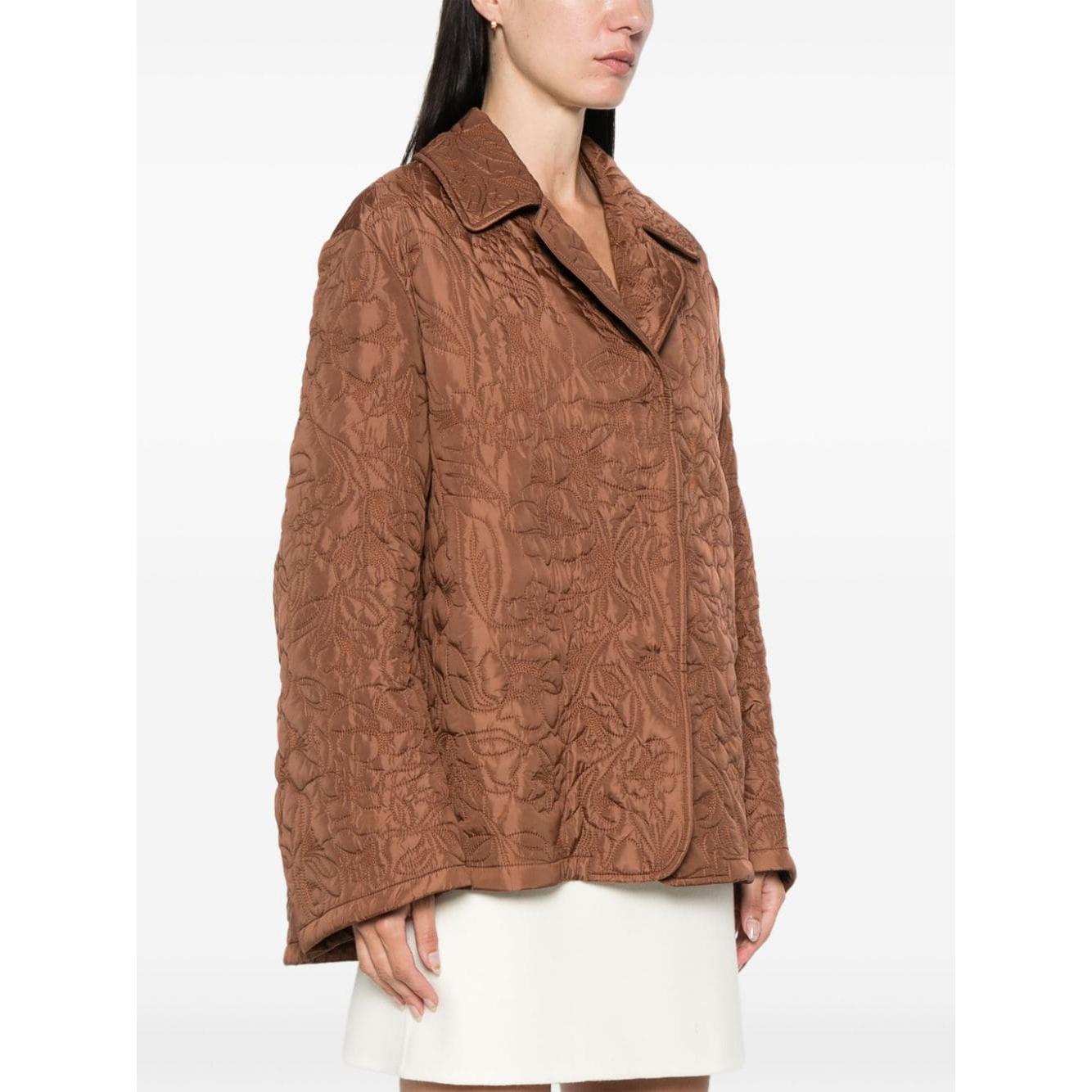 Ermanno Scervino Jackets Leather Brown Jackets Ermanno Scervino