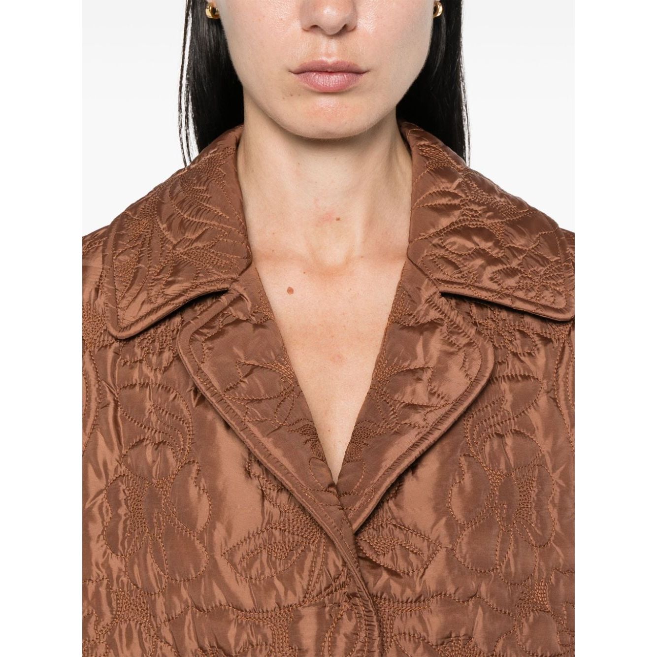 Ermanno Scervino Jackets Leather Brown Jackets Ermanno Scervino