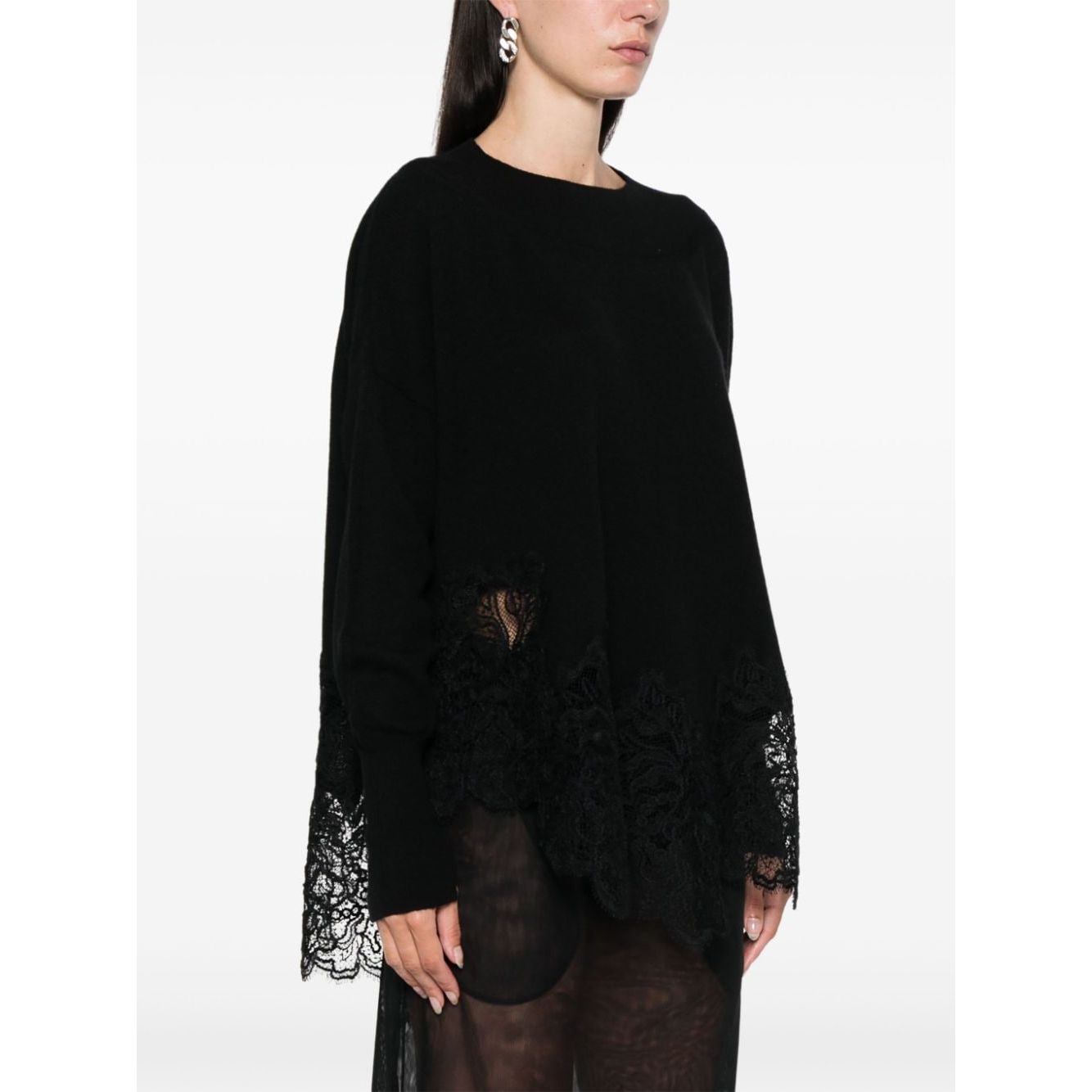 Ermanno Scervino Sweaters Black Topwear Ermanno Scervino