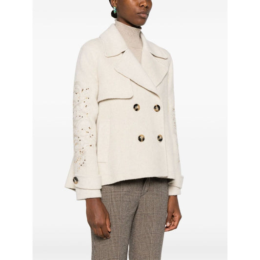 ERMANNO FIRENZE Coats Beige Jackets Ermanno Firenze