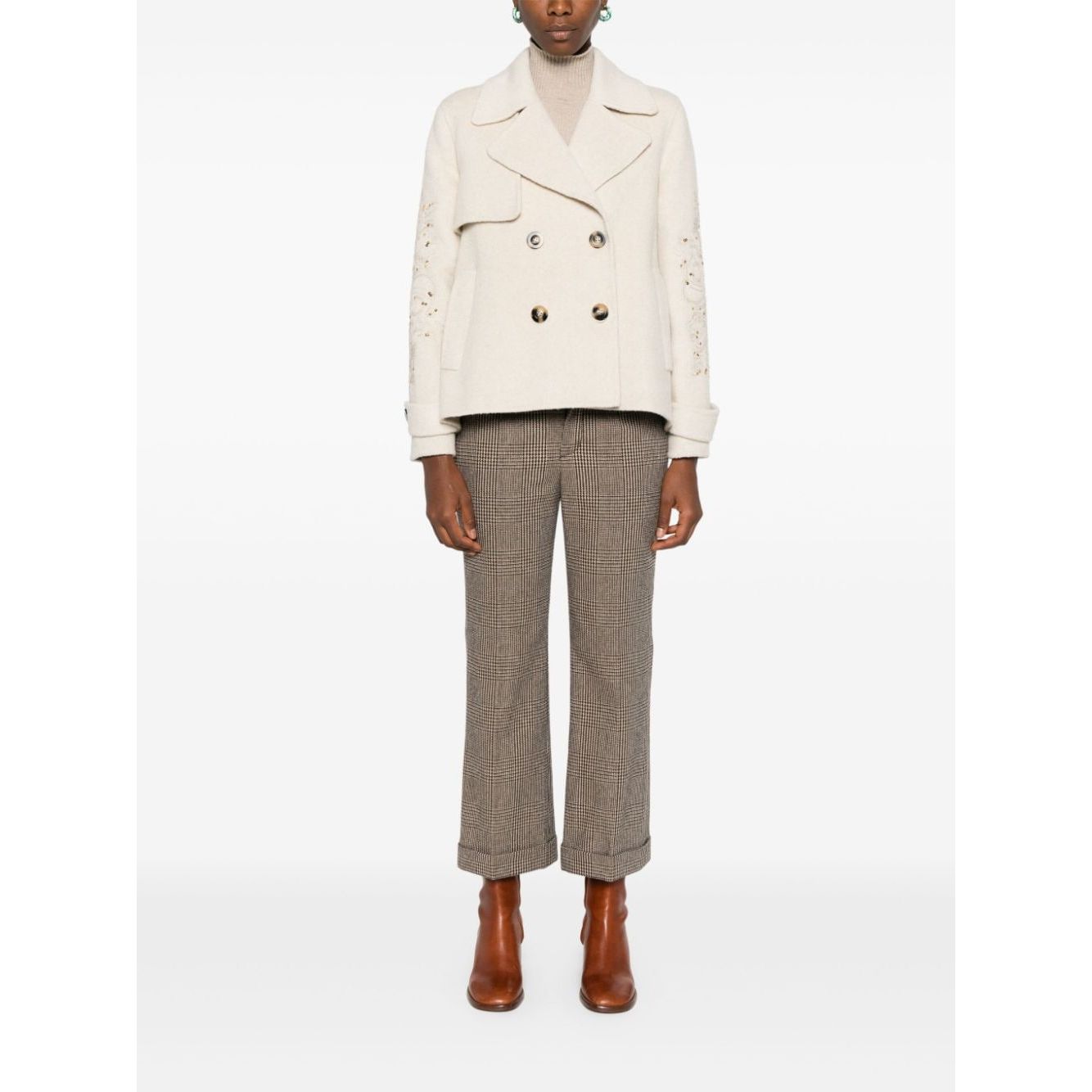 ERMANNO FIRENZE Coats Beige Jackets Ermanno Firenze