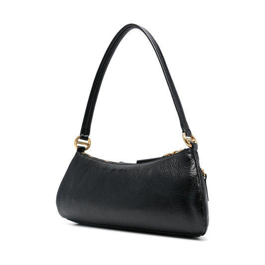 Chloè black calf leather pebbled texture Bag Black Shoulder Chloè