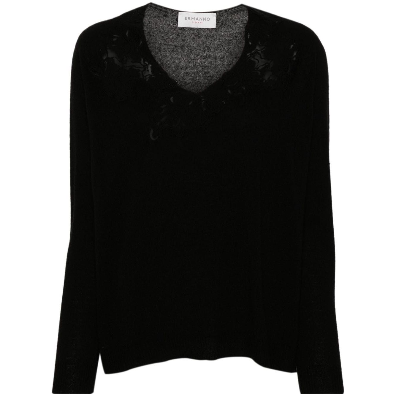 ERMANNO FIRENZE Sweaters Black Topwear Ermanno Firenze