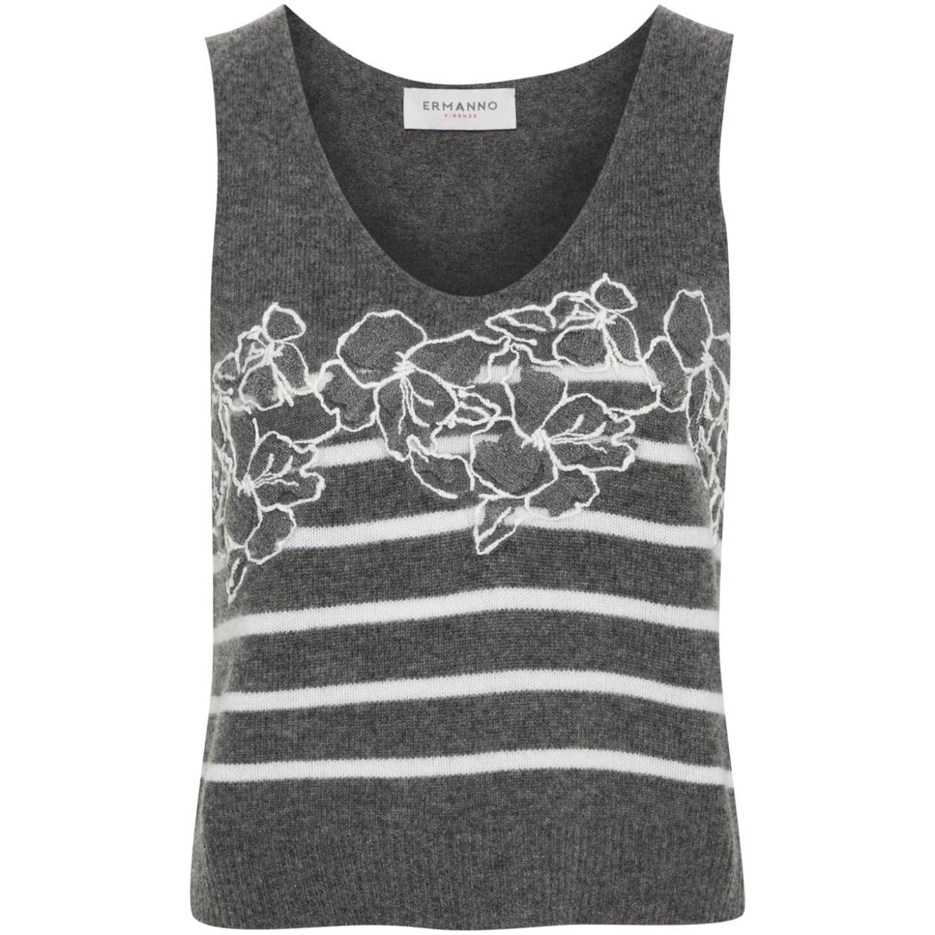 ERMANNO FIRENZE Top Grey Topwear Ermanno Firenze