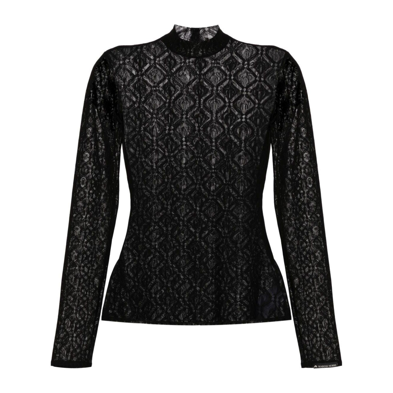 MARINE SERRE Sweaters Black Topwear Marine Serre