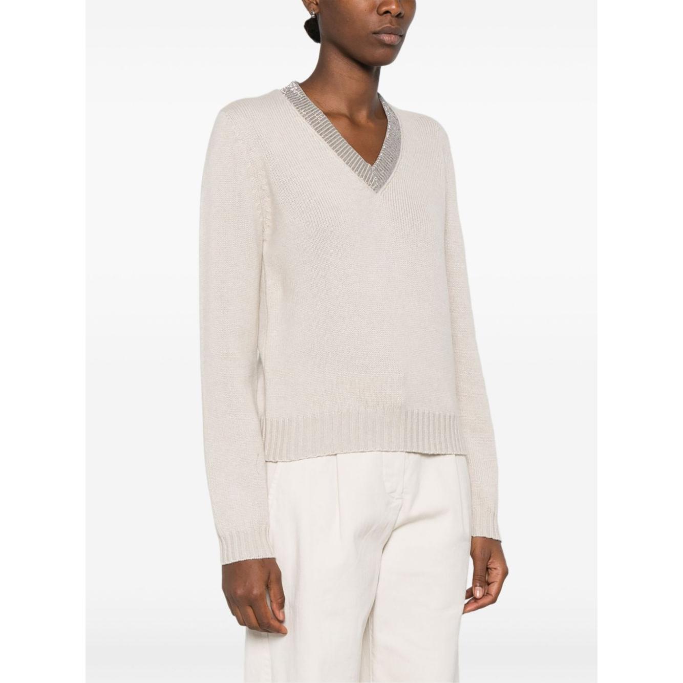 Brunello Cucinelli Sweaters Beige Topwear Brunello Cucinelli