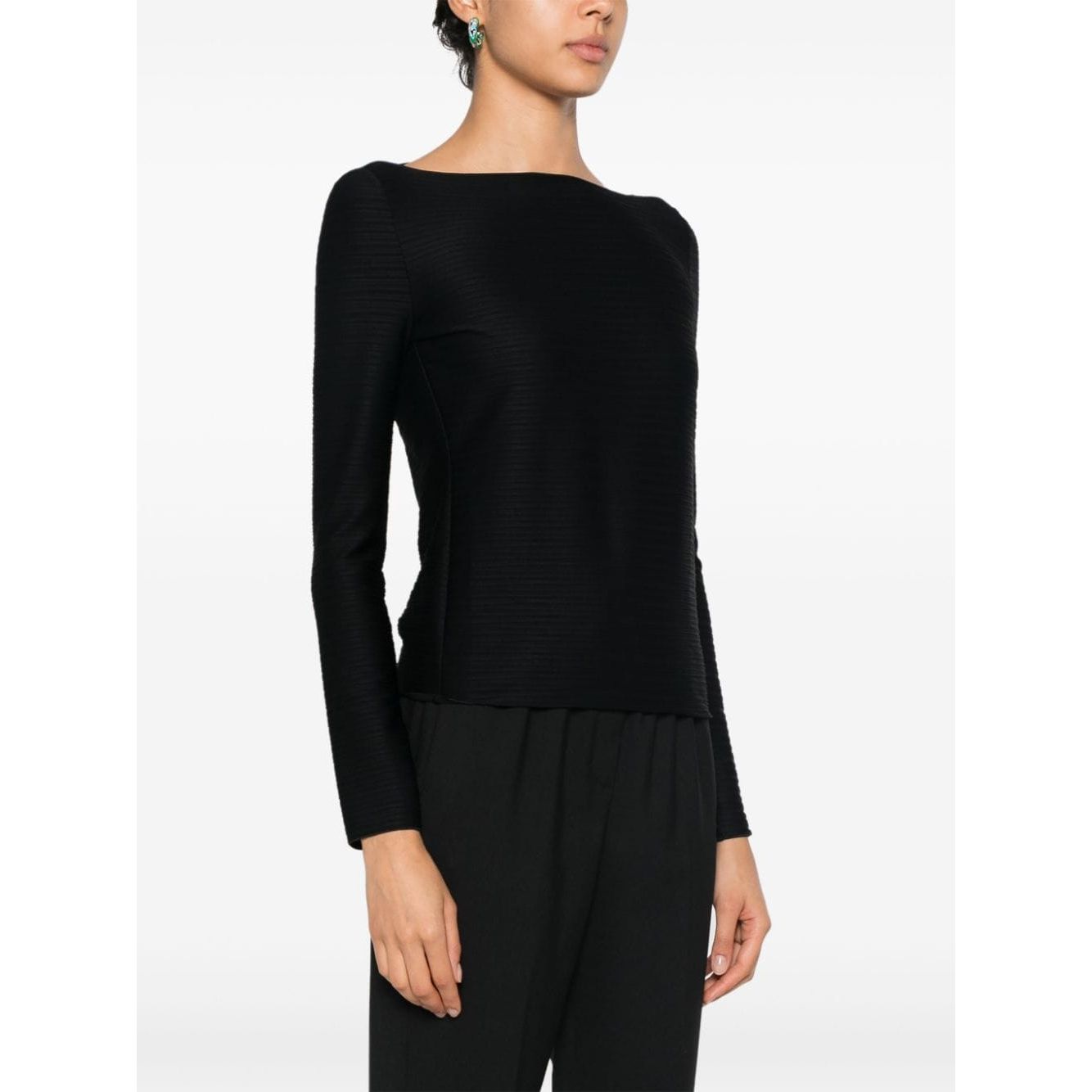 Emporio Armani Sweaters Black Topwear Emporio Armani