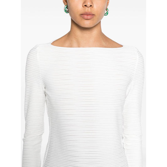 Emporio Armani Sweaters White Topwear Emporio Armani