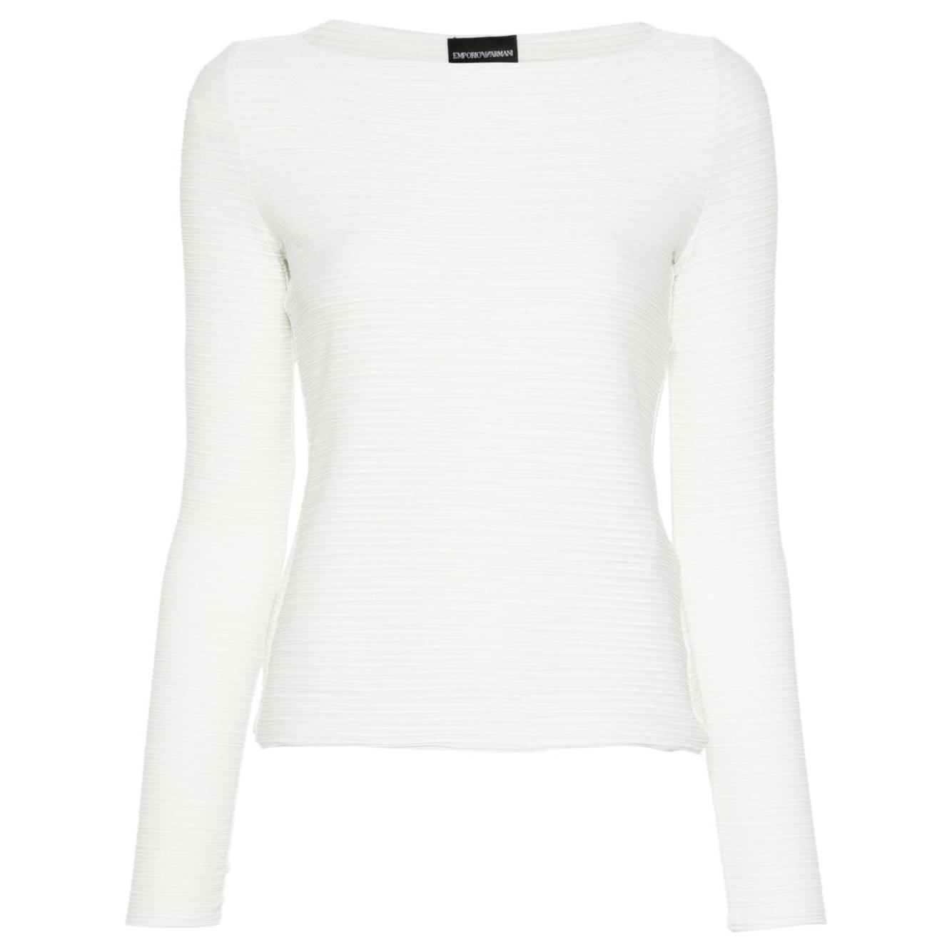 Emporio Armani Sweaters White Topwear Emporio Armani