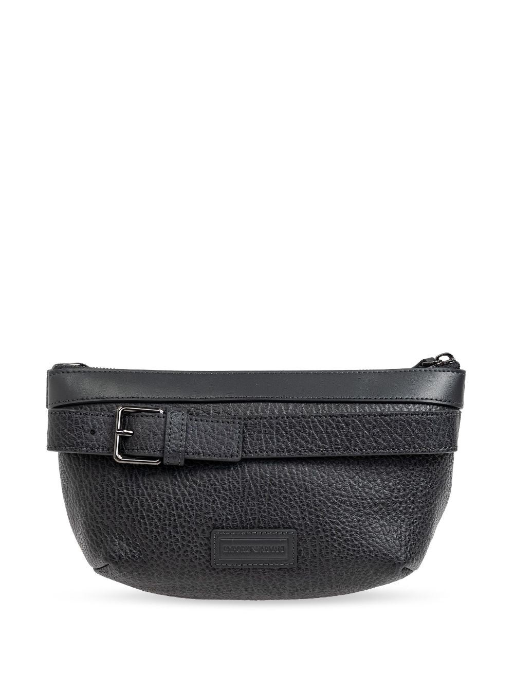 E 'CLAT black calf leather pebbled Bag