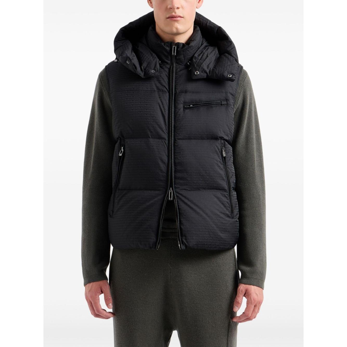 Emporio Armani Jackets Black Vests Emporio Armani