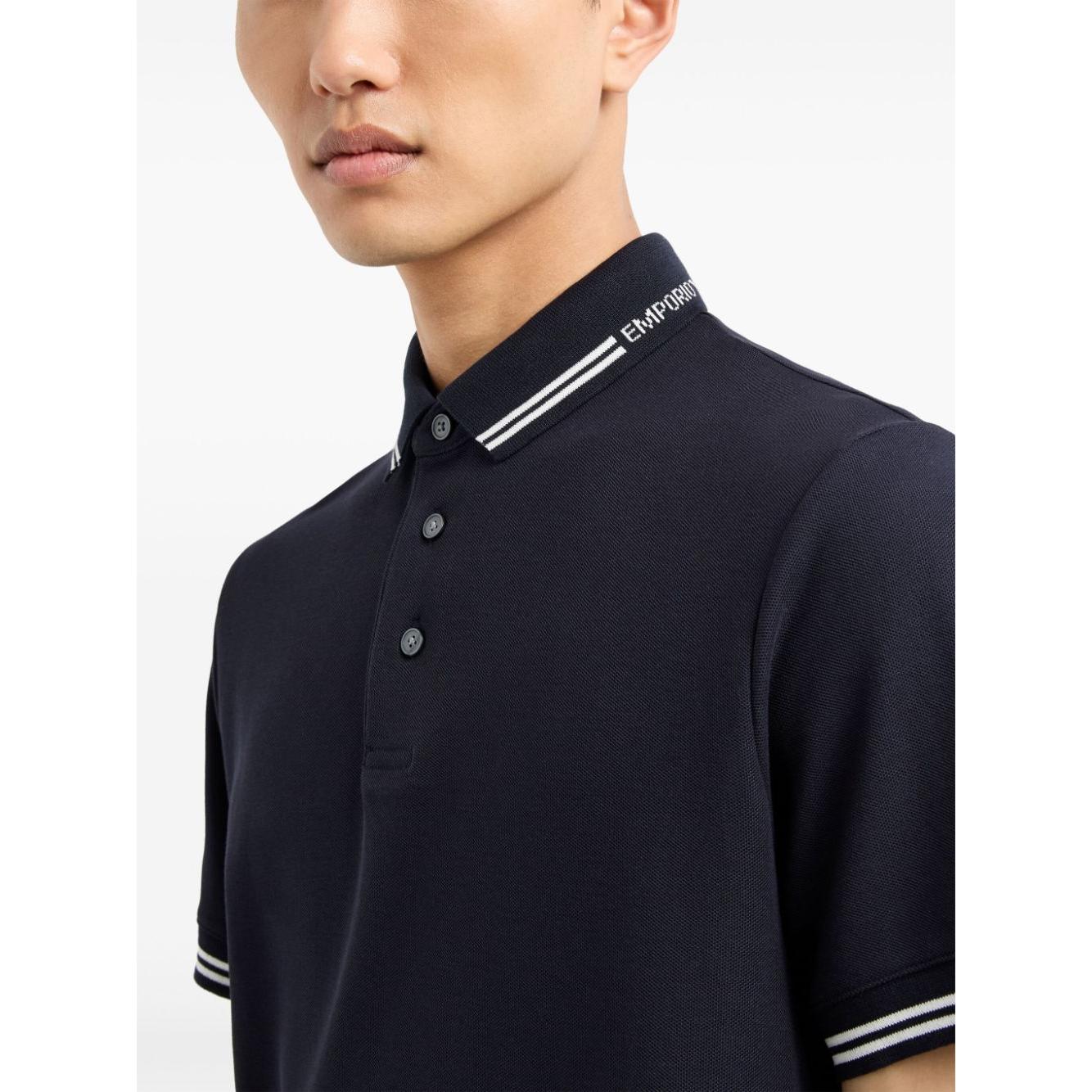 Emporio Armani T-shirts and Polos Blue Topwear Emporio Armani