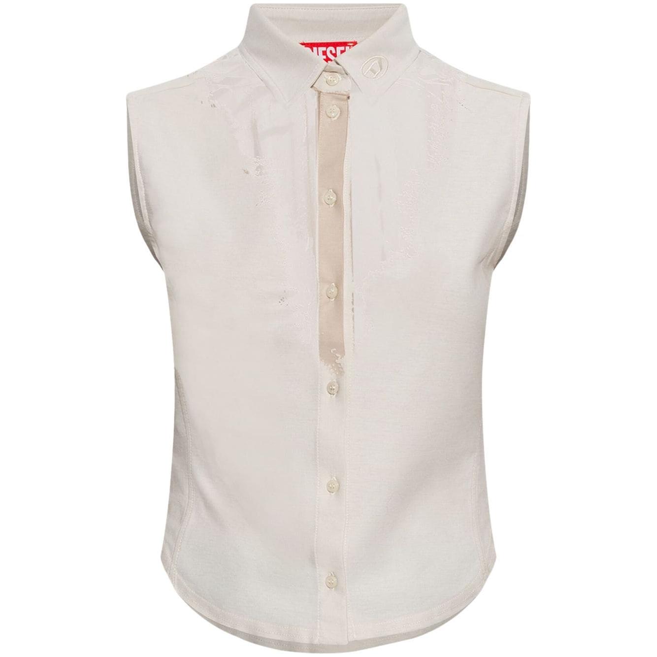 Diesel Top White Topwear Diesel