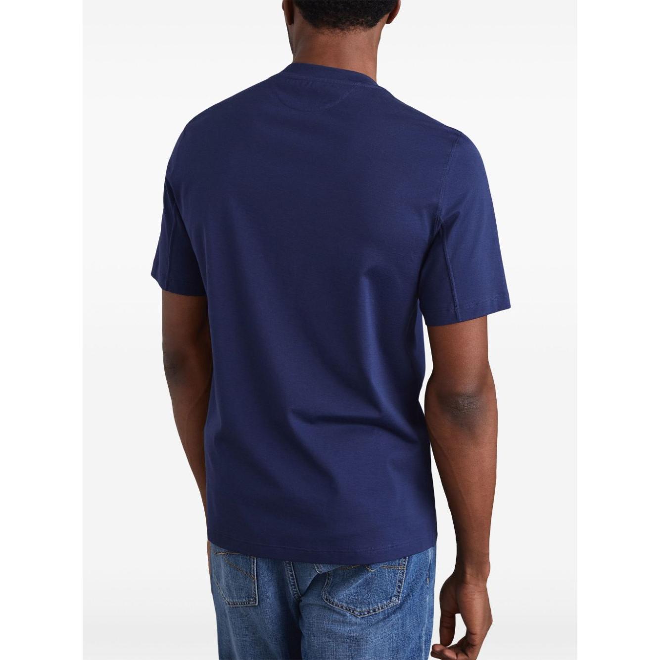 Brunello Cucinelli T-shirts and Polos Blue Topwear Brunello Cucinelli