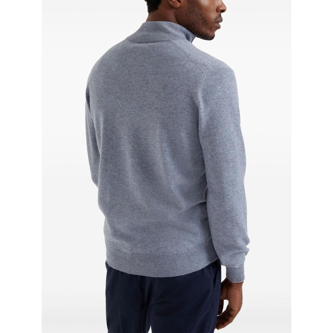 Brunello Cucinelli Sweaters Clear Blue Topwear Brunello Cucinelli