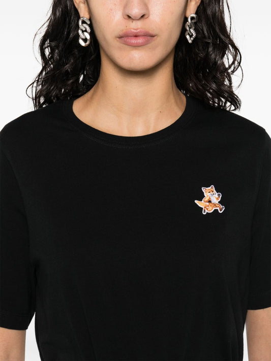 MAISON KITSUNE' T-shirts and Polos Black Topwear Maison Kitsune