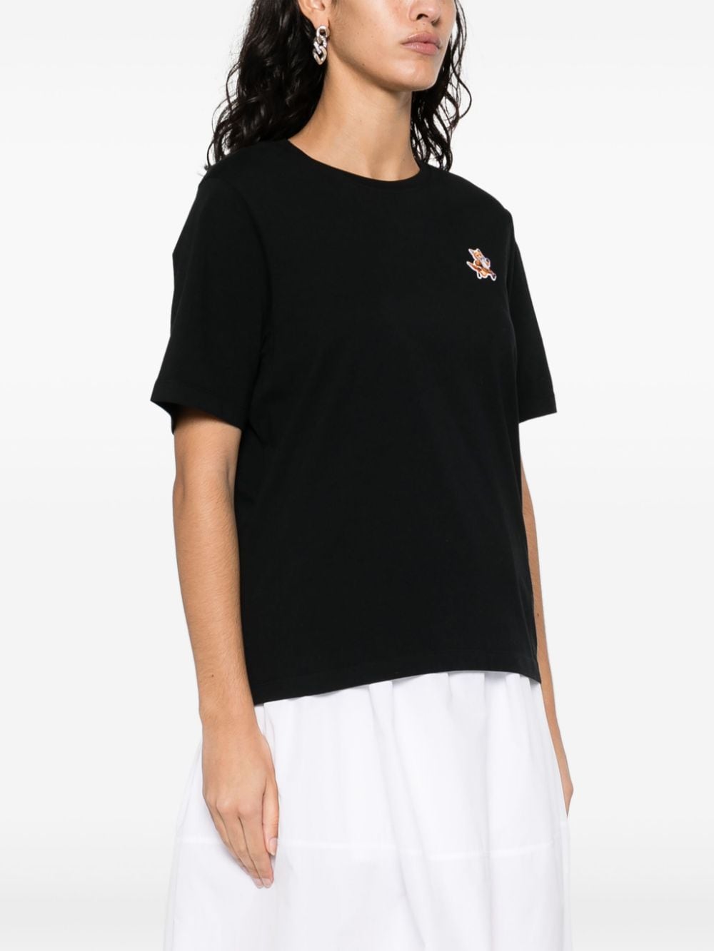 MAISON KITSUNE' T-shirts and Polos Black Topwear Maison Kitsune