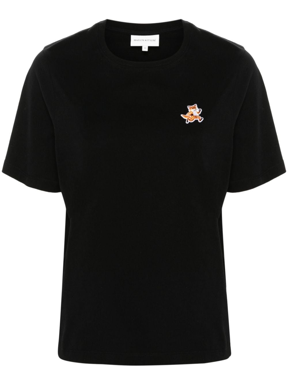 MAISON KITSUNE' T-shirts and Polos Black Topwear Maison Kitsune