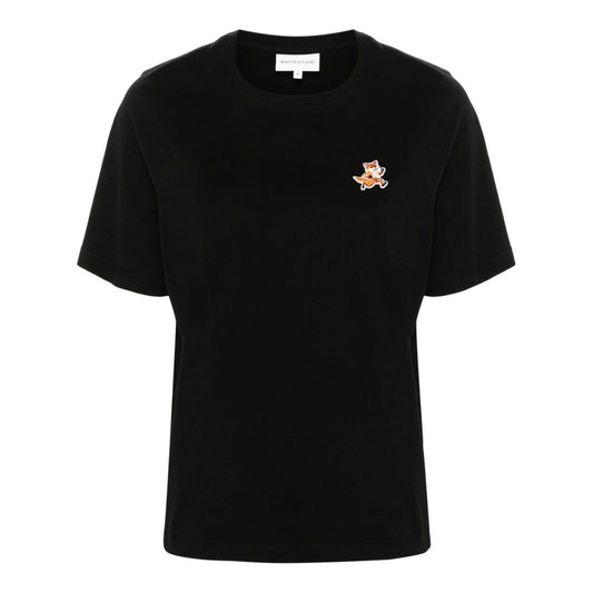 MAISON KITSUNE' T-shirts and Polos Black Topwear Maison Kitsune