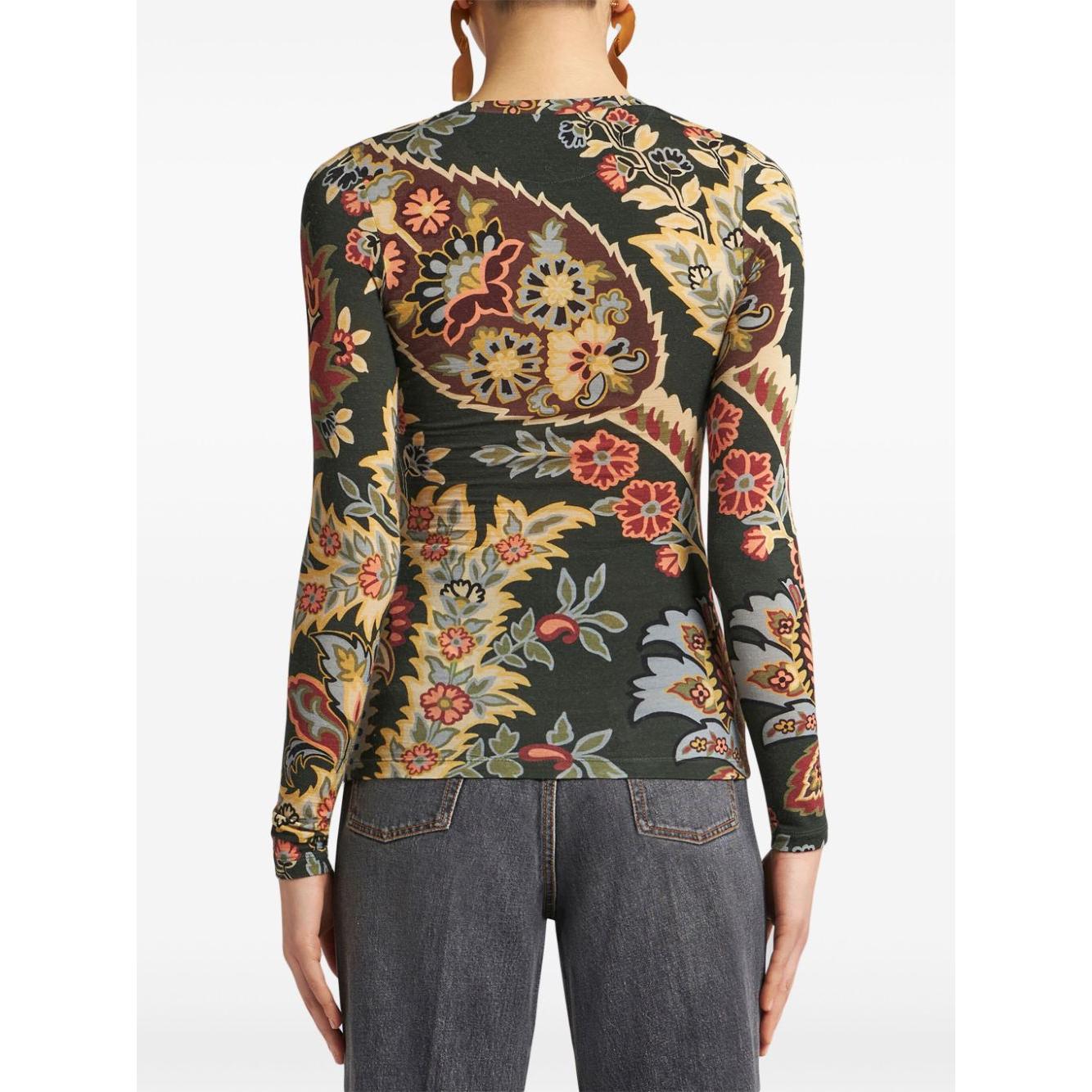 Etro Top Green Topwear Etro