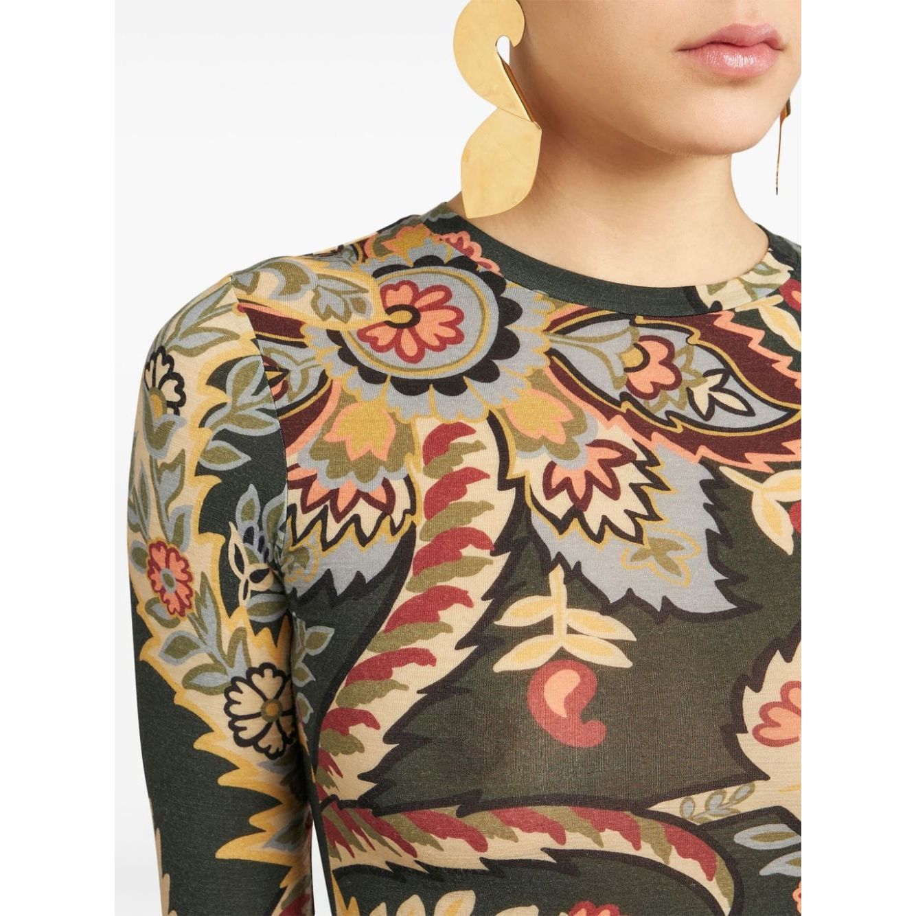 Etro Top Green Topwear Etro