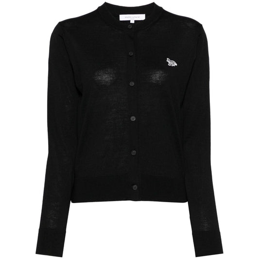 MAISON KITSUNE' Sweaters Black Topwear Maison Kitsune'