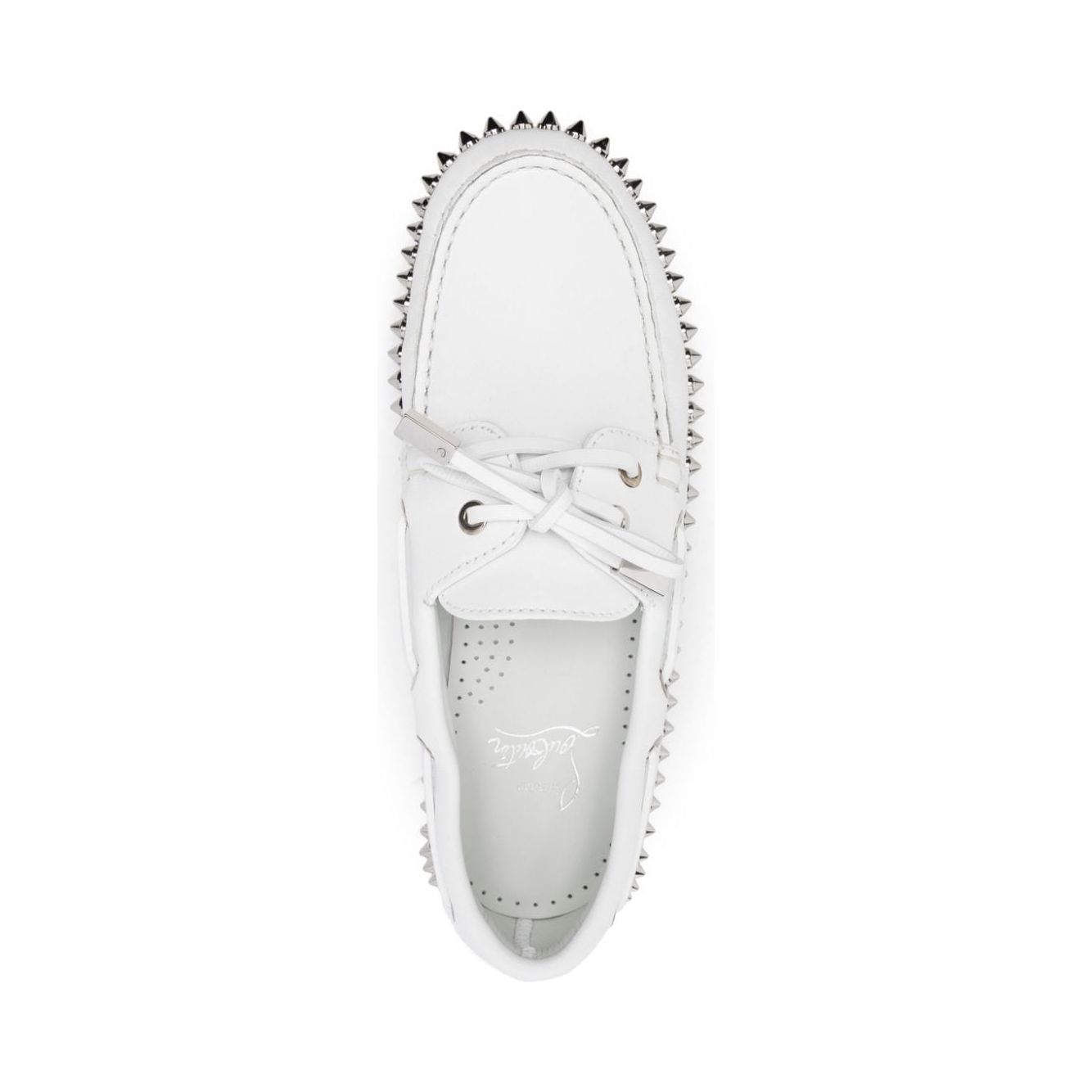 Christian Louboutin Flat shoes White Moccasins Christian Louboutin