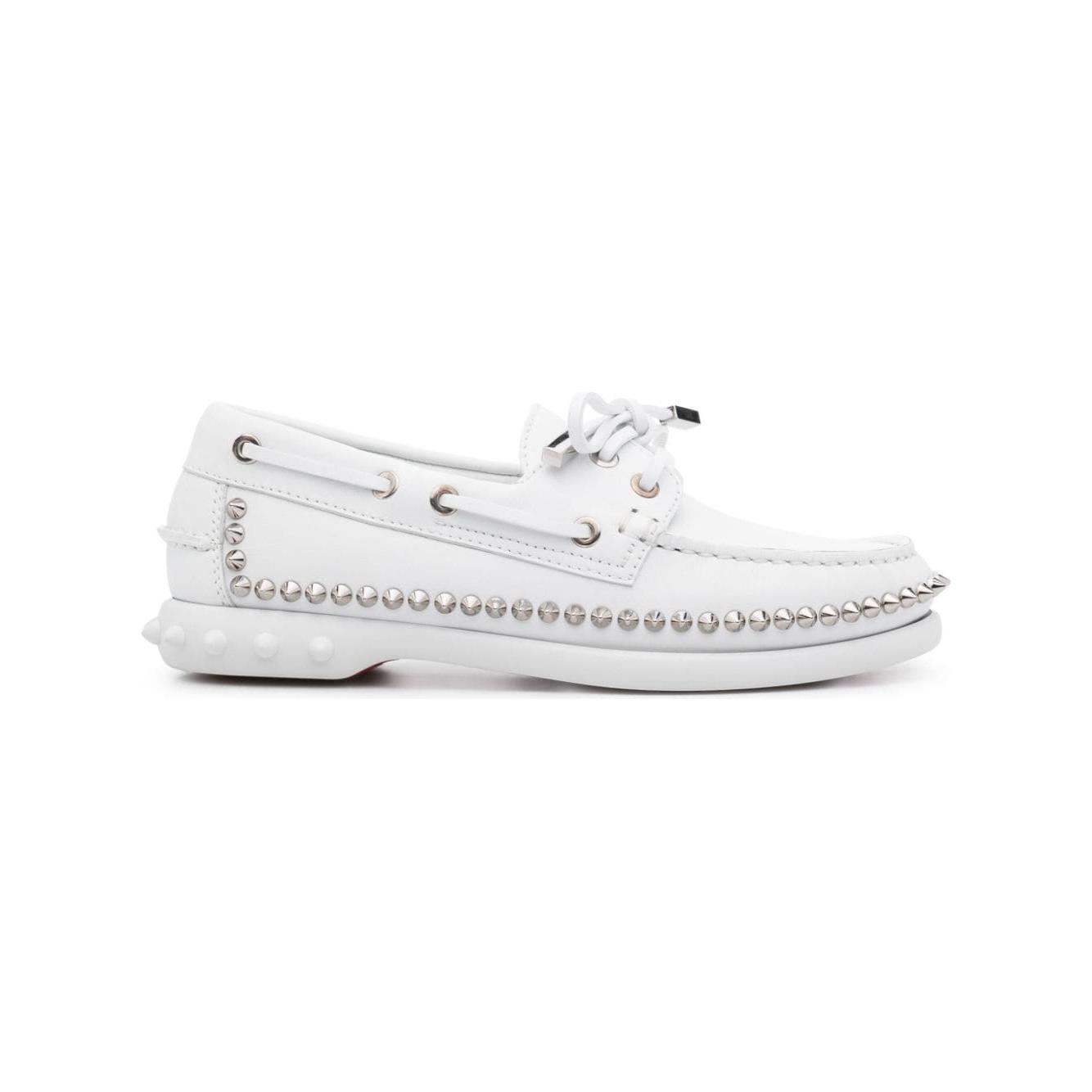 Christian Louboutin Flat shoes White Moccasins Christian Louboutin