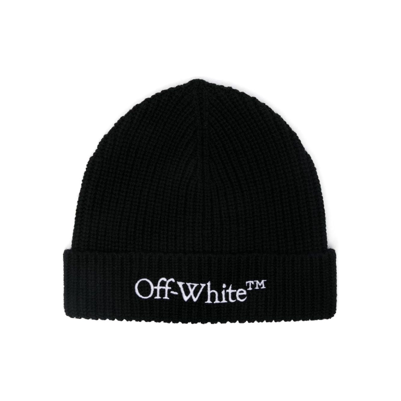 Off White Hats Black Scarves Hats & Gloves Off White