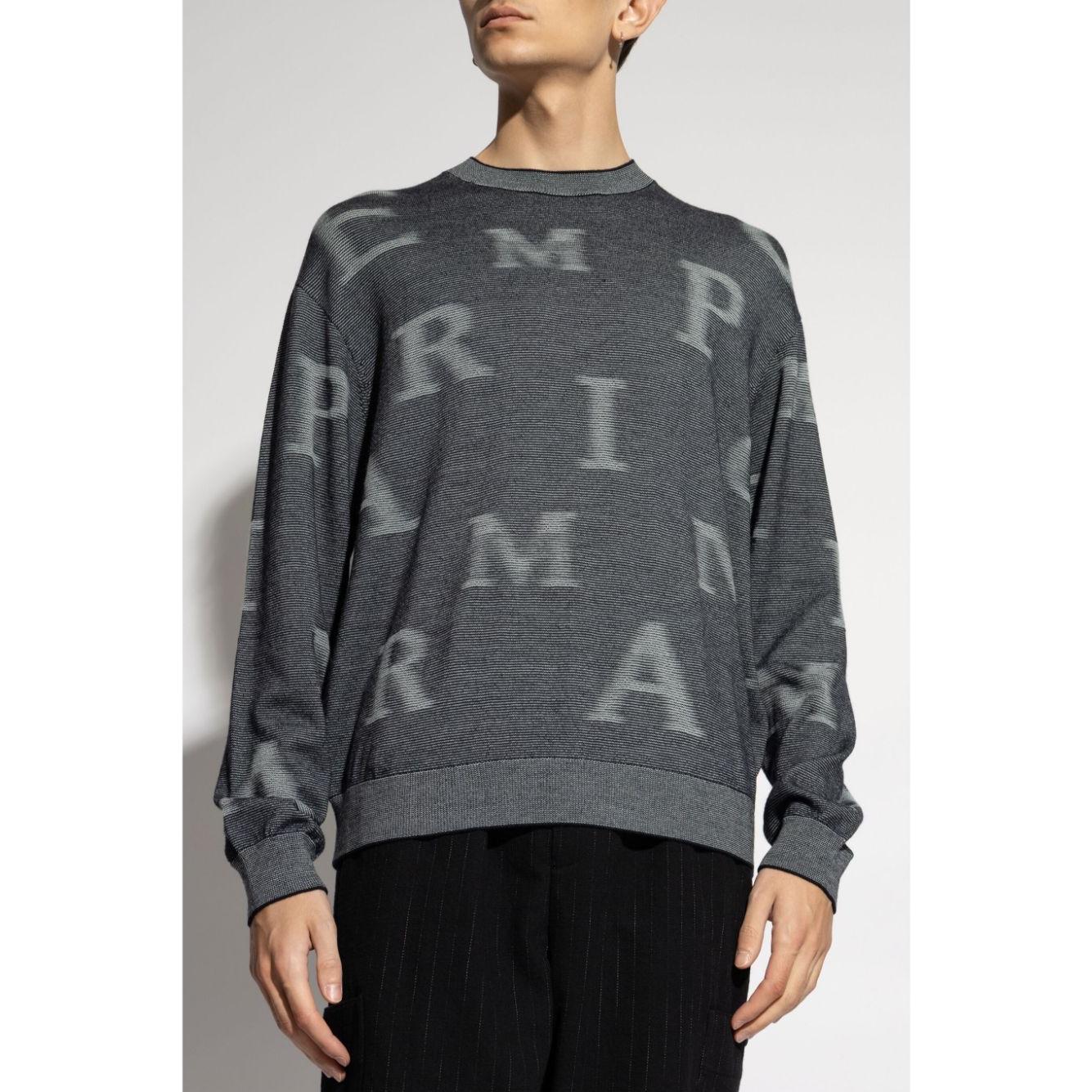 Emporio Armani Sweaters Grey Topwear Emporio Armani