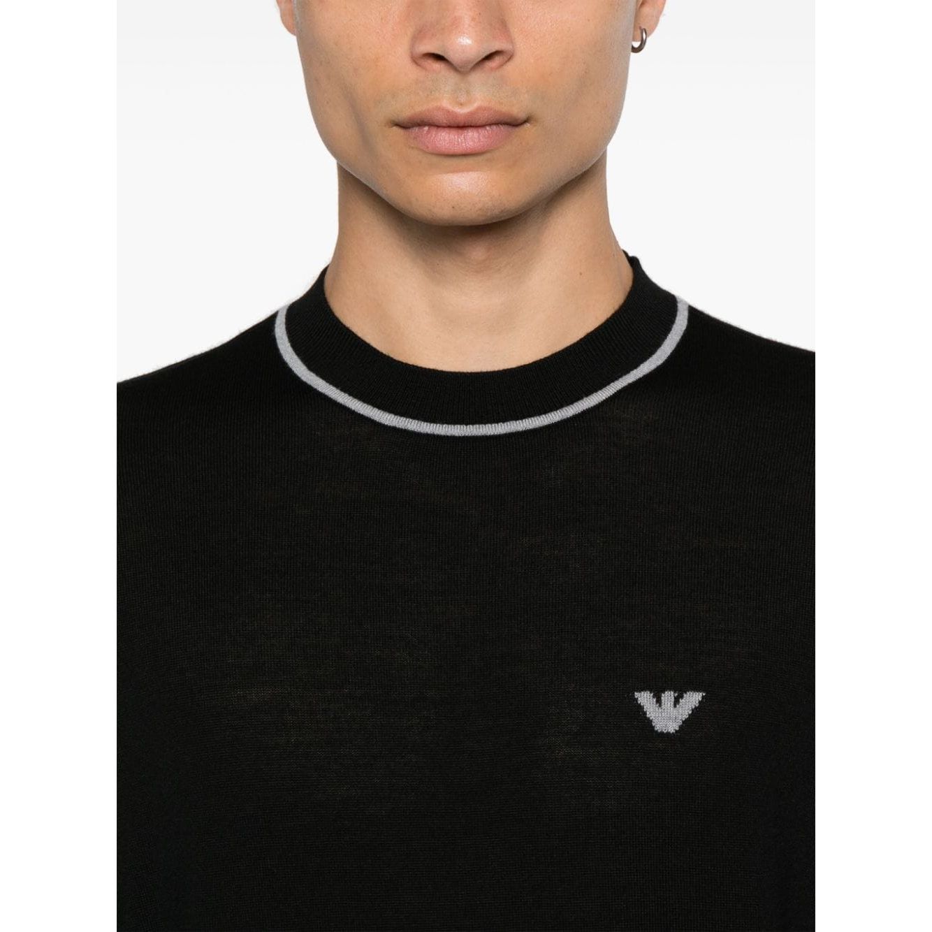 Emporio Armani Sweaters Black Topwear Emporio Armani