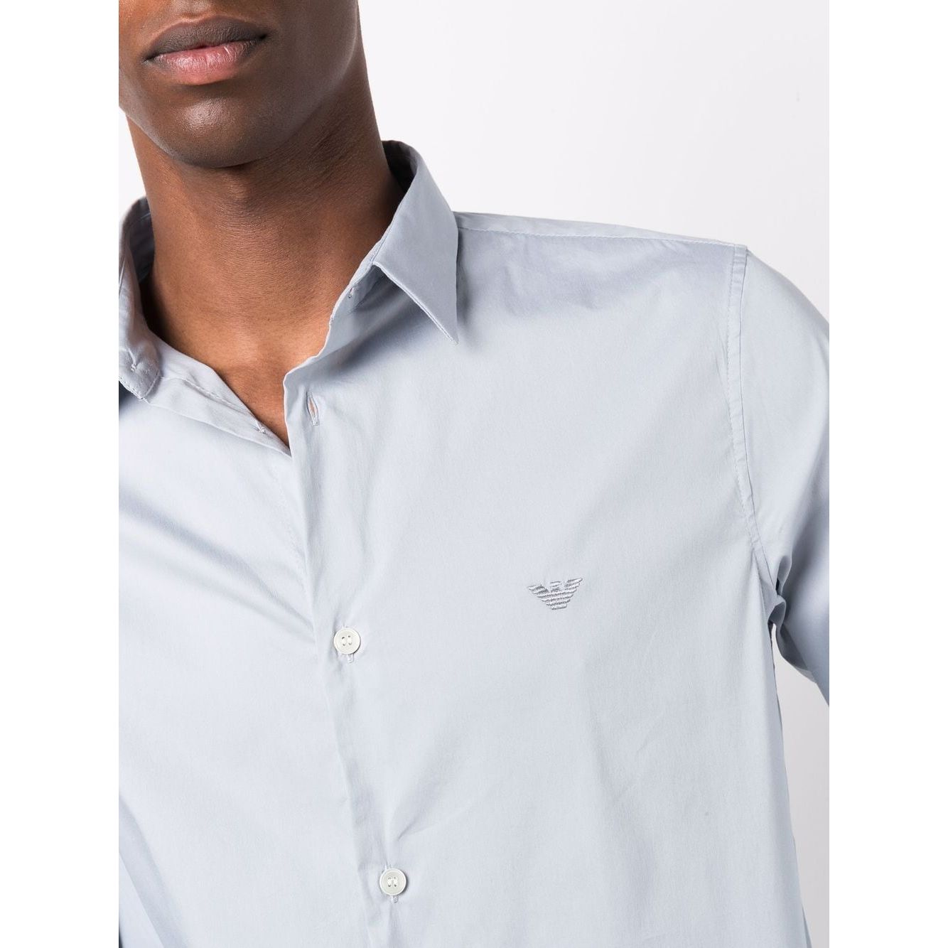 Emporio Armani Shirts Clear Blue Shirts Emporio Armani