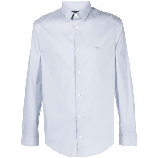 Emporio Armani Shirts Clear Blue