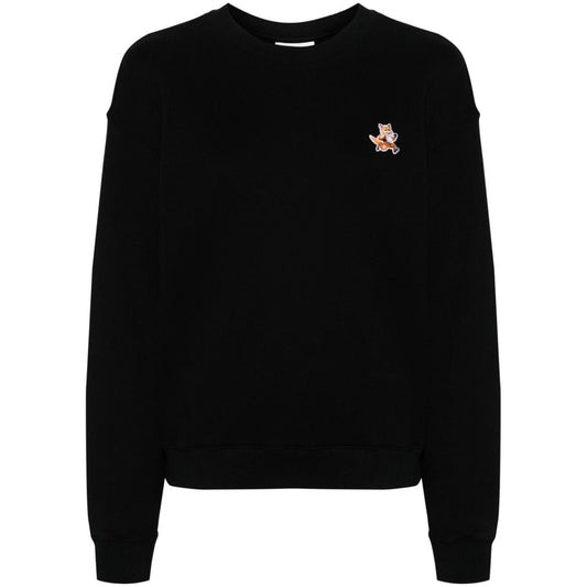 Maison Kitsune fox pattern cotton sweatshirt