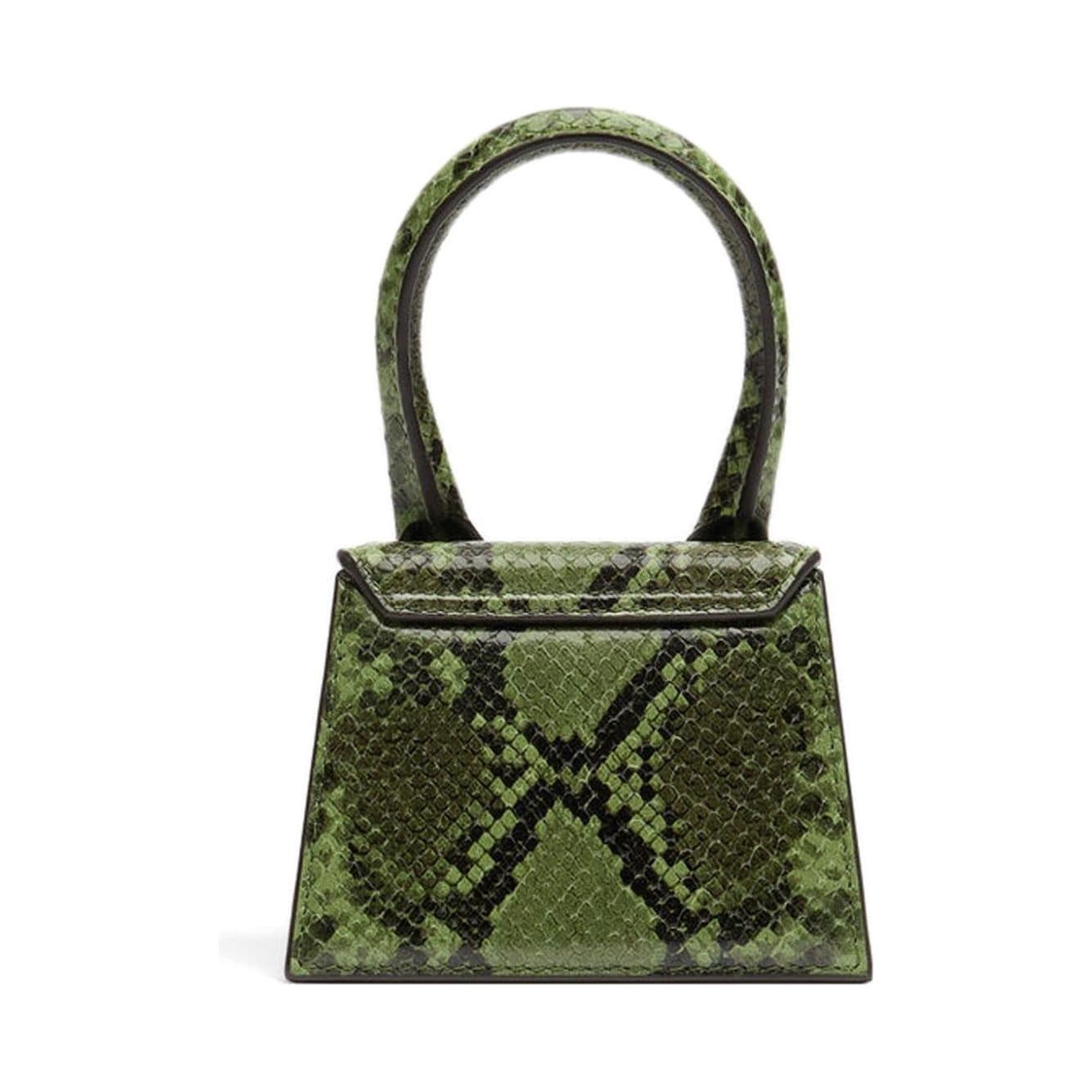 JACQUEMUS calf leather snakeskin effect handbag Clutches JACQUEMUS