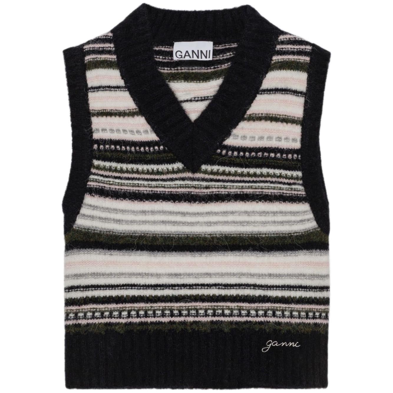 GANNI Sweaters Black Topwear Ganni