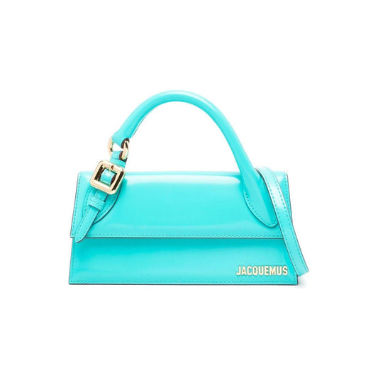 JACQUEMUS calf leather  crossbody bag Clear Blue Handbag JACQUEMUS