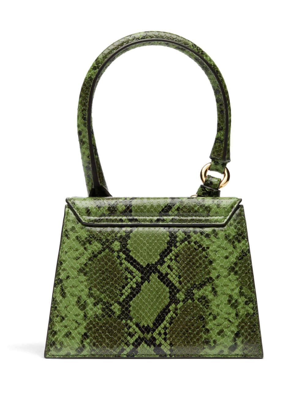 JACQUEMUS calf leather snakeskin effect Bag Green