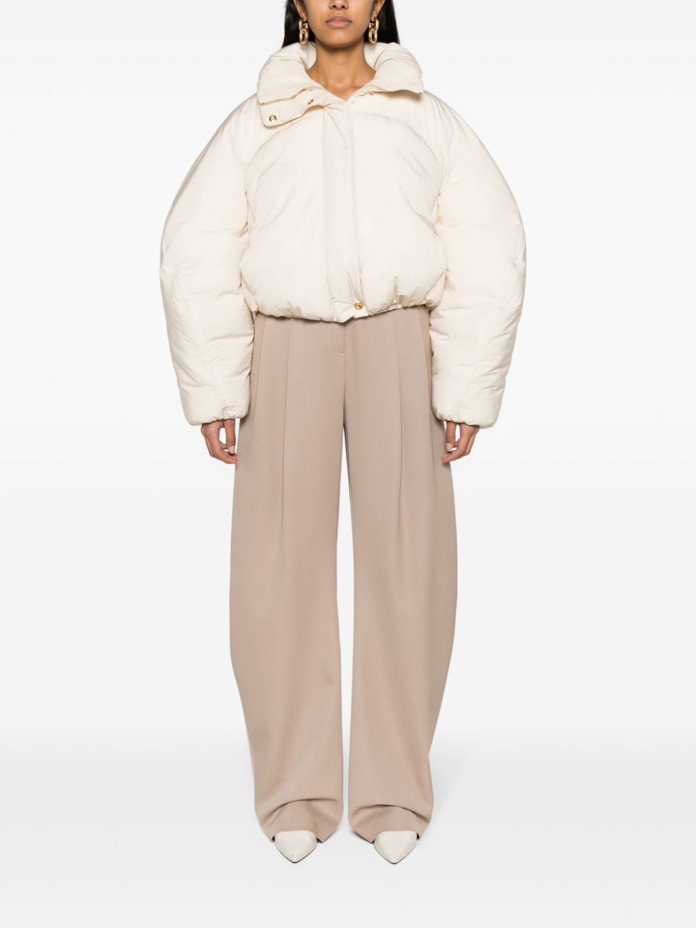 JACQUEMUS Coats White Jackets JACQUEMUS