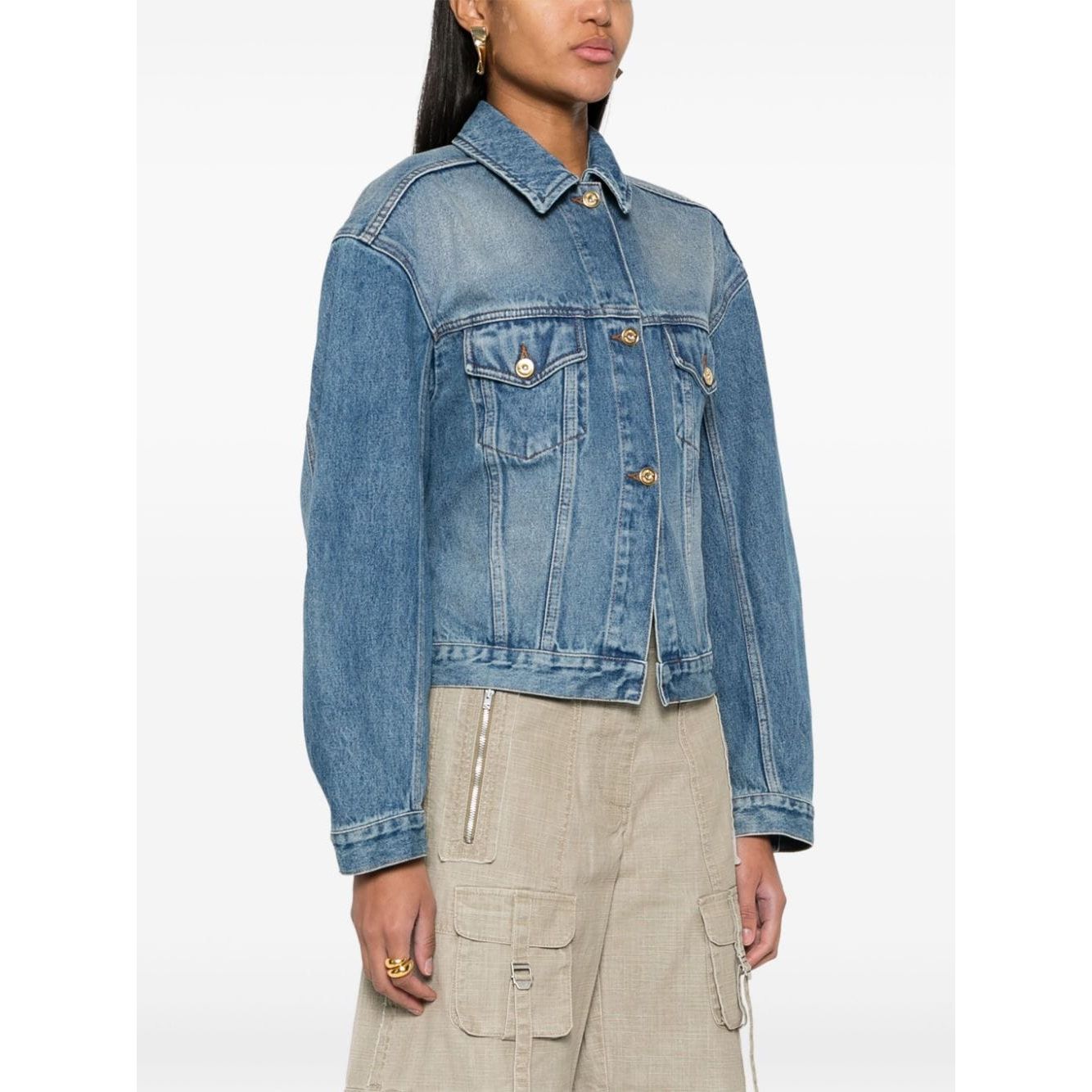 JACQUEMUS Coats Blue Jackets JACQUEMUS