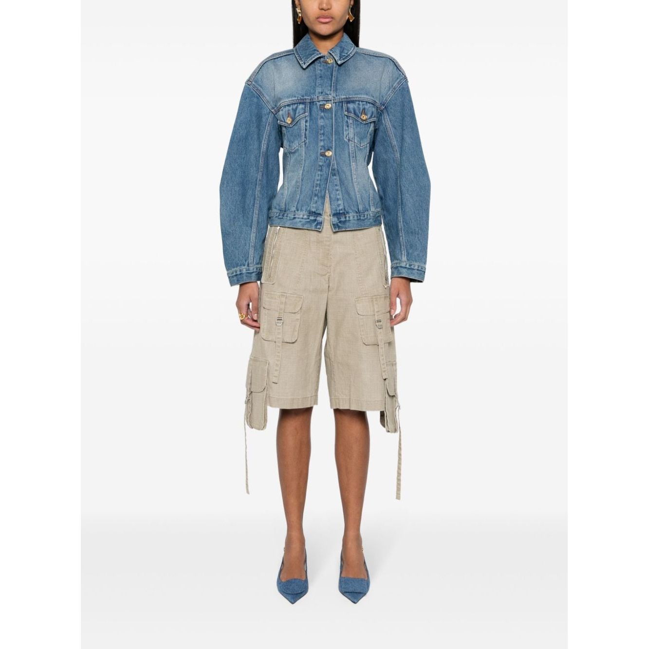 JACQUEMUS Coats Blue Jackets JACQUEMUS